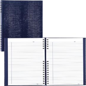 Blueline NotePro™ Notebook, Indexing System, 10.75" x 8.5", 300 Pages, Indigo Blue (A10300.BLU)