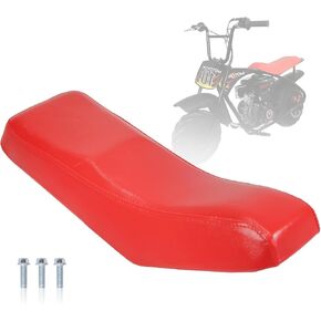 Upgraded New Seat for Motovox MBX10, For Mototec 105cc Mini bike (Red)