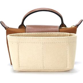Women Bag Organiser Organizer Insert for Backpack Tote Large Inner Bag In Bag (Beige)