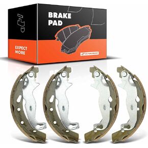 A-Premium Rear Brake Shoes Set Compatible with Toyota Yaris 2019-2020, Yaris iA 2017-2018 & Mazda 2 2011-2014 & Scion iA 2016, 1.5L, 2-PC