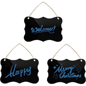 3PS Small Chalkboard Sign - Chalk Boards for Food, Be Right Back, Wine & Spice Bottle Labels, Memo Book