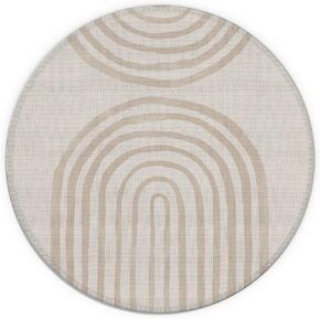 Rainbow Boho Mouse Pad, Boho Office Decor，7.9 X 7.9 Inch Waterproof Rubber Neutral Mouse Pad Small, Boho Desk Decor, Boho Office Supplies, Aesthetic Desk Accessories