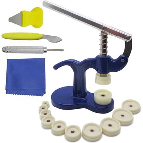 Watch Repair Kit - Professional Watch Press Tools Set & Microfiber Cloth - Watch Case Opener and Back Closer - Watch Battery Replacement Tools Kit, with Pry Openers For Various Kinds of Watches