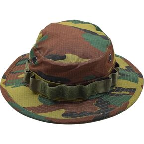 قبعة Boonie على طراز الجيش البلجيكي، قبعة Tacgear العسكرية، قبعة Jigsaw camo Ripstop ذات حافة واسعة