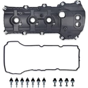 MITZONE Valve Covers Compatible with Ford Edge F-150 Flex Mustang Taurus Transit Lincoln Continental MKS MKT MKZ Mark LT 3.5L 3.7L 2011-2019 Non-Turbocharged (Driver Side)