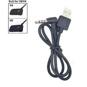 QSPORTPEAK Motorcycle Intercom Accessories for V6/V4,USB Charging Cable for Motorcycle BT Bluetooth Intercom