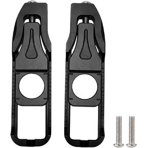 Motorcycle Chain Adjusters, 2pcs Motorcycle Left And Right Chain Adjuster Tensioner Replacement CNC Aluminum Alloy Suitable For Yzf R6 2017-2020(black)