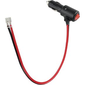 SPARKING 12Volt Replacement Cigarette Lighter Male Plug with On Off Switch - 2FT 12V Fused 15amp Cigarette Male Plug with 16AWG Lead, 12V DC Car Plug for Car Cooler,Cb Radio, Air Compressor