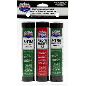 Lucas Oil Products 3-Count Grease Combo Pack Hardware Lubricants Effective Corrosion Protection Excellent Water Resistance