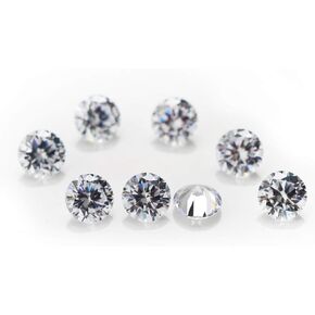 Tiny Size 500pcs 0.7-3mm Cubic Zirconia Loose Stones 5A White Color Faced Cut Pointed Back CZ Gemstone Synthetic For Jewelry Setting