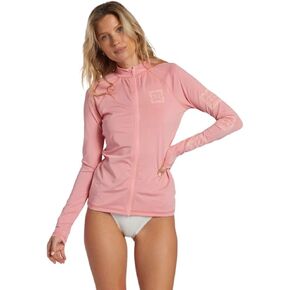 Billabong Women's Standard Core Long Sleeve Zip Front Rashguard