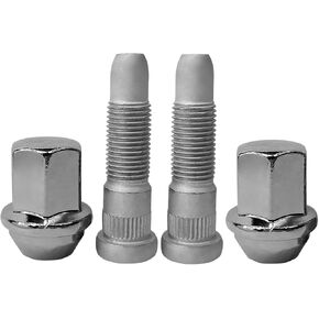 M14x1.5 Wheel Lug Stud Nut Set Compatible with 2008-22 Cadillac Escalade SRX CT5 CT6 CTS XT5 XTS Camaro Equinox Malibu Impala Colorado C1500 C2500 K1500 K2500 Suburban (4PCS)