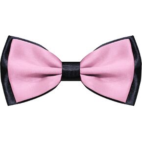 Mens Bow Tie, Clip on Pre Tied Bow Ties for Men Solid Color Adjustable Tuxedo Bowties for Suit Wedding Graduation