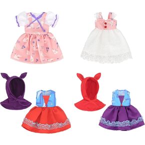 AISITE 14 inch Dolls Clothes - 4 Sets Alive Doll Clothes Colorful Princess Dress and Accessories for 12-14 inch Reborn Baby Doll Girl