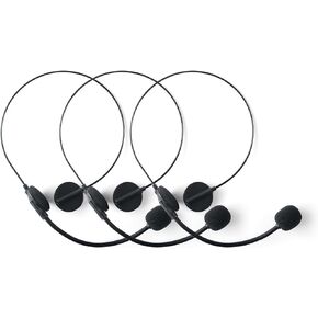 Microphone Headset Fake Rock Star Headset Toy Headset Mic Costume Accessories Concert Headphone Makeup Props (1, Large)
