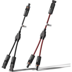 Solar Connectors Y Branch Parallel Adapter Cable Wire Plug Tool Kit for Solar Panel