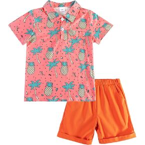 Toddler Boy Clothes Summer Fashion Hawaiian Shirts For Boys Shorts 2pcs Little Boys Outfit Sets