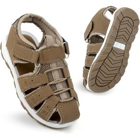 Boys & Girls Closed-Toe Sandals, Casual Outdoor Summer Sandals For Toddler Little Kid/Big Kid