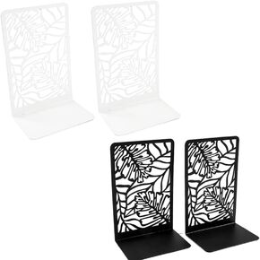 2Pcs Banana Leaf Book Ends for Book Lovers Bookend for Heavy Books Home Book Rack Holder Office Desktop Supplies for Woman Man (1 Set Bookends)