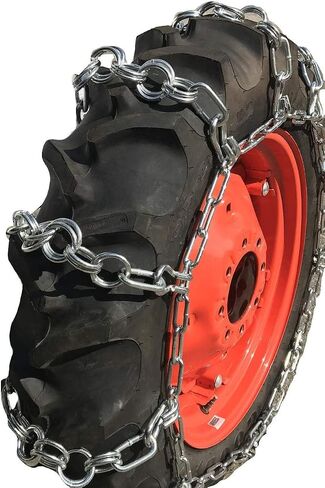 TireChain.com 12.4-36, 12.4 36 Double Ring Nuway Tractor Tire Chains in Saudi Arabia