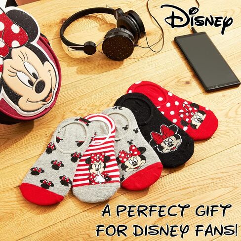 Disney Invisible Socks Girls No Show Minnie Mouse Kids 5 Pack Invisible Socks in Saudi Arabia