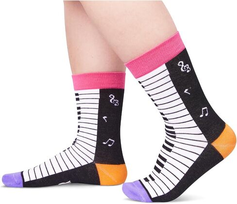 HAPPYPOP Funny Gifts For Girls Boys - Piano Dance Music Gifts For Boys Girls Kids, Cool Piano Dance Music Socks in Kuwait