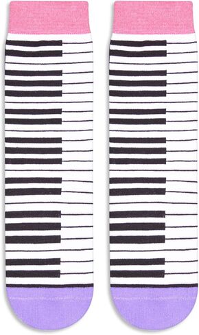 HAPPYPOP Funny Gifts For Girls Boys - Piano Dance Music Gifts For Boys Girls Kids, Cool Piano Dance Music Socks in Kuwait