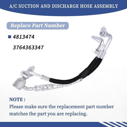 A/C Suction and Discharge Hose Assembly 4813474 Compatible with Chevrolet Equinox 1.5L-L4 2018 2019 2020 2021 Replace 3764363347 in Saudi Arabia