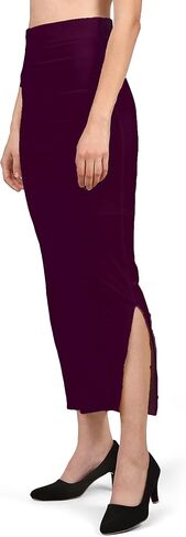 Saree Shapewear Petticoat For Women, Shape Wear For Sarees Large Maroon … in Saudi Arabia