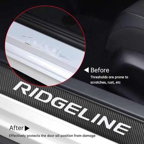 Car Door Sill Protector fit for Ridgeline, Door Edge Guards Compatible with Honda Accessories in Saudi Arabia