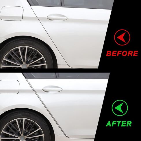 TOMALL Bling Car Door Guard Crash Bumper Crystal Anti-Scratch Strip ملصق كريستالي باب السيارة ممتص الصدمات ملحقات DIY للديكور الداخلي والخارجي ملحقات التصميم باللون الأبيض in Saudi Arabia