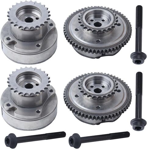 Intake Exhaust Timing Camshaft Sprocket VVT Cam Phaser 4Pcs Compatible with F150 Mustang Explorer Taurus,Lincoln MKS MKX MKZ 3.5L 3.7L AT4Z-6C525-B AT4Z-6256-B in Saudi Arabia