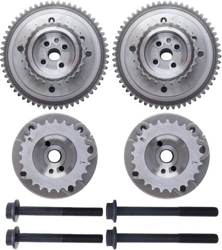Intake Exhaust Timing Camshaft Sprocket VVT Cam Phaser 4Pcs Compatible with F150 Mustang Explorer Taurus,Lincoln MKS MKX MKZ 3.5L 3.7L AT4Z-6C525-B AT4Z-6256-B in Saudi Arabia