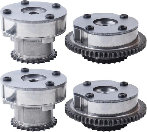 Intake Exhaust Timing Camshaft Sprocket VVT Cam Phaser 4Pcs Compatible with F150 Mustang Explorer Taurus,Lincoln MKS MKX MKZ 3.5L 3.7L AT4Z-6C525-B AT4Z-6256-B in Saudi Arabia