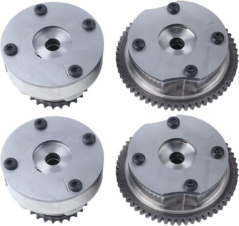 Intake Exhaust Timing Camshaft Sprocket VVT Cam Phaser 4Pcs Compatible with F150 Mustang Explorer Taurus,Lincoln MKS MKX MKZ 3.5L 3.7L AT4Z-6C525-B AT4Z-6256-B in Saudi Arabia