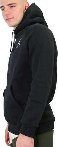 Jordan Nike Mens Jumpman Fleece Pull Over Hoodie Black/White 940108-010-Size X-Large in Saudi Arabia
