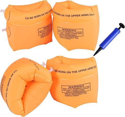 Arm Floaties Inflatable Swim Arm Bands Floater Sleeves Swimming Rings Kids Children Toddlers Adults in Saudi Arabia
