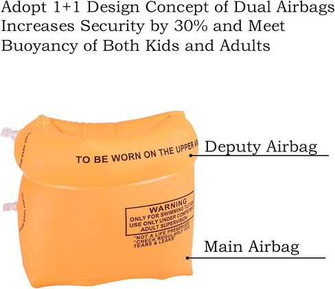 Arm Floaties Inflatable Swim Arm Bands Floater Sleeves Swimming Rings Kids Children Toddlers Adults in Saudi Arabia