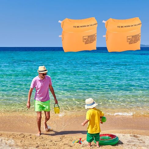 Arm Floaties Inflatable Swim Arm Bands Floater Sleeves Swimming Rings Kids Children Toddlers Adults in Saudi Arabia