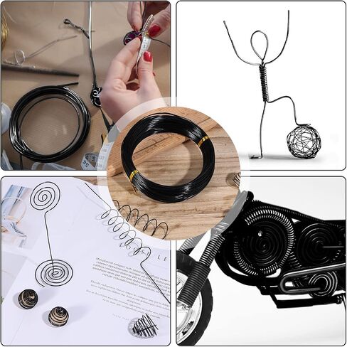 LUTER Aluminum Craft Wire, 98.4ft/ 30m 18 Gauge 1mm Metal Wire Flexible Bendable Crafting Wire for Jewelry Making DIY Crafts Gardening Sculpting in Kuwait