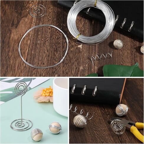 LUTER Aluminum Craft Wire, 98.4ft/ 30m 18 Gauge 1mm Metal Wire Flexible Bendable Crafting Wire for Jewelry Making DIY Crafts Gardening Sculpting in Kuwait