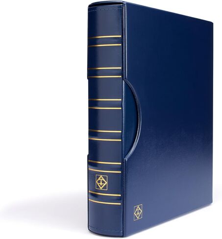 Lighthouse Black Classic Grande 3-Ring Binder with Slipcase Storage Case for Coins, Stamps, Currency, Bank Notes, Documents, and Other Collectibles - Pages Sold Separately in Saudi Arabia