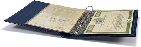 Lighthouse Black Classic Grande 3-Ring Binder with Slipcase Storage Case for Coins, Stamps, Currency, Bank Notes, Documents, and Other Collectibles - Pages Sold Separately in Saudi Arabia