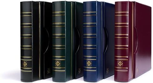 Lighthouse Black Classic Grande 3-Ring Binder with Slipcase Storage Case for Coins, Stamps, Currency, Bank Notes, Documents, and Other Collectibles - Pages Sold Separately in Saudi Arabia
