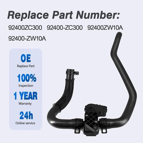 92400ZW10A HVAC سخان مدخل خرطوم صمام التحكم صالح لنيسان 2004-2015 أرمادا 5.6L V8 2006-2010 إنفينيتي QX56 5.6L OE # 92400-ZW10A 92400-ZC300 92400ZC300 in Saudi Arabia