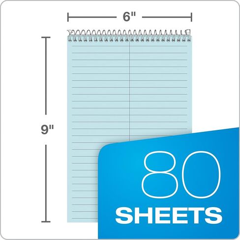 كتاب أمباد ستينو، 6 × 9 بوصة، قاعدة جريج، ورق أزرق وغطاء، 80 ورقة، 12 حزمة (25-286) in Kuwait