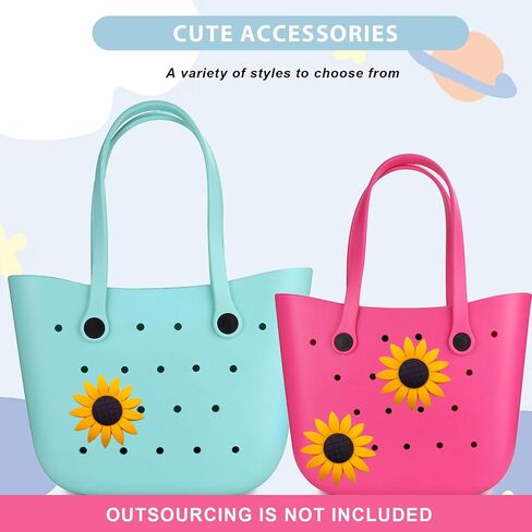 Rubber Beach Bag Accessories-PVC Rubber decoration-for EVA Purse Bogg Inserts Y064figure 27 in Saudi Arabia