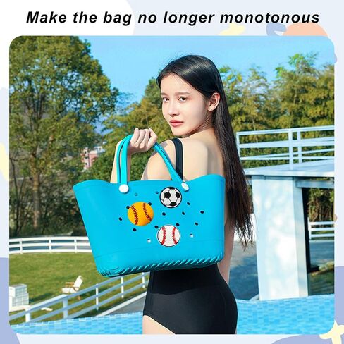 Rubber Beach Bag Accessories-PVC Rubber decoration-for EVA Purse Bogg Inserts Y064figure 27 in Saudi Arabia