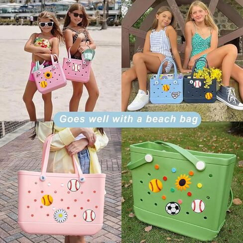 Rubber Beach Bag Accessories-PVC Rubber decoration-for EVA Purse Bogg Inserts Y064figure 27 in Saudi Arabia