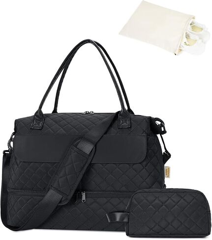 For Spirit Airlines Personal Item Bag 18x14x8 Travel Duffle Bag for Women with Shoe Compartment Carry on Overnight Bag with Toiletry Bag Wet Pocket(Patent Pending) in Saudi Arabia
